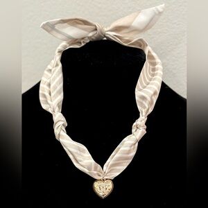 Heart Pendant scarf Necklace